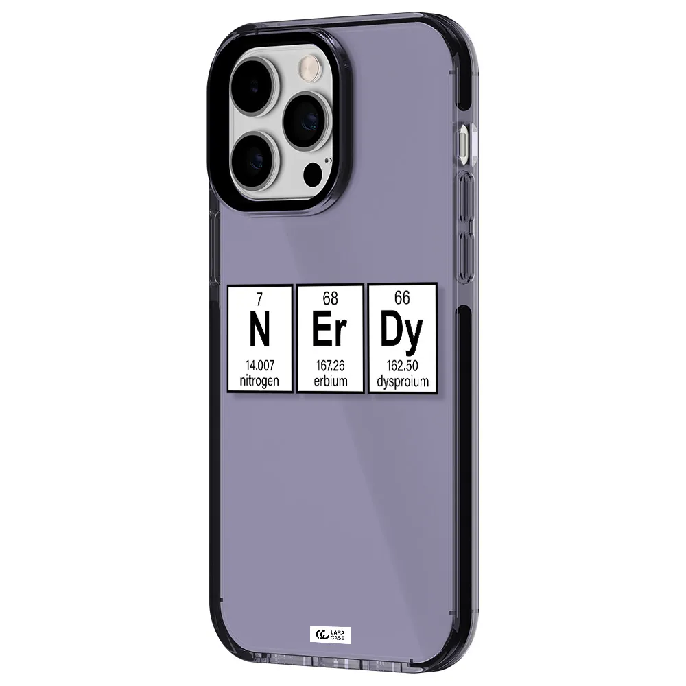 Nerdy Chemical Apple iPhone 15 Pro Max impact Lilac Case