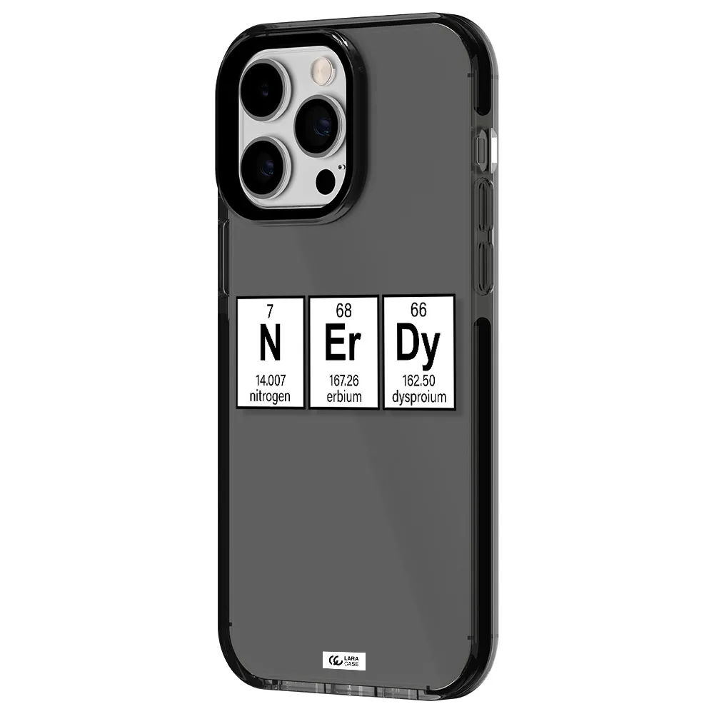 Nerdy Chemical Apple iPhone 15 Pro Max impact Smoke Black Case