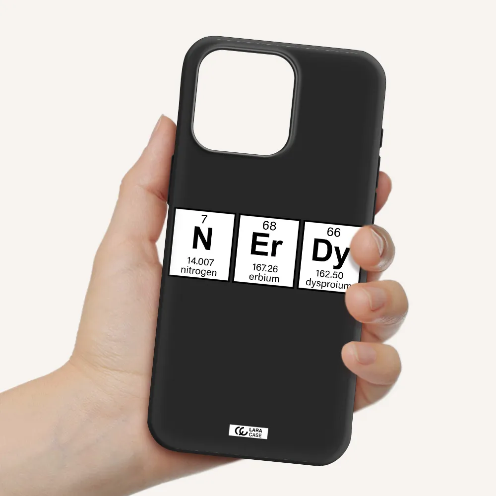 Nerdy Chemical Apple Iphone 15 Pro max Silicone black Case