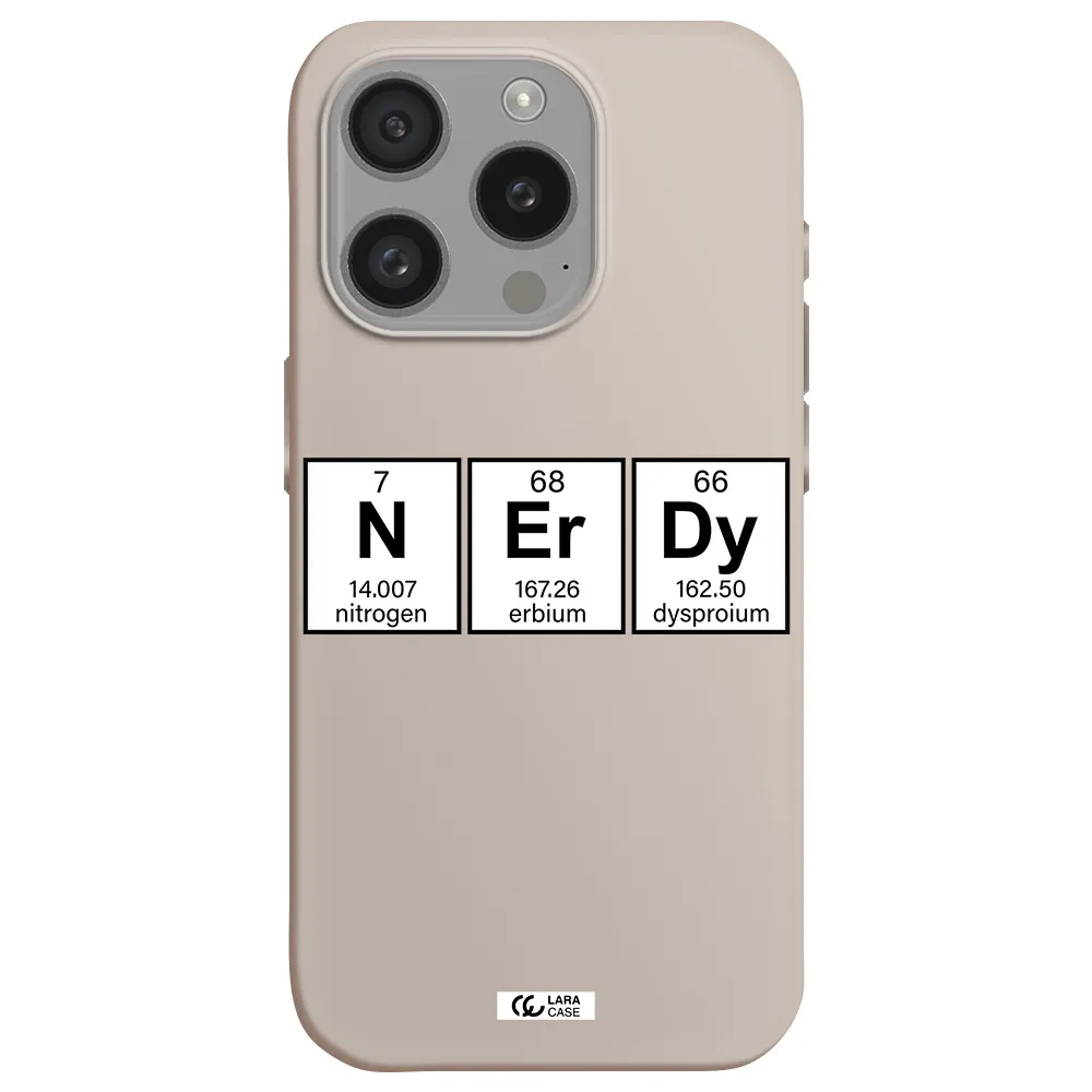 Nerdy Chemical Apple Iphone 15 Pro Silicone Stone Case