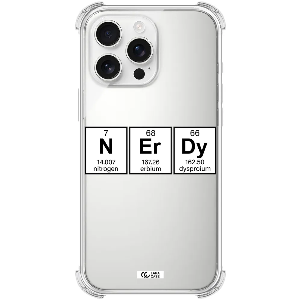 Nerdy Chemical Apple Iphone 16 Pro Max Clear Pc Case