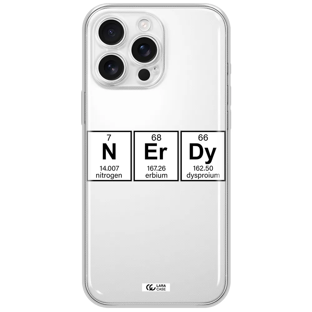Nerdy Chemical Apple Iphone 16 Pro Max Clear Tpu Case