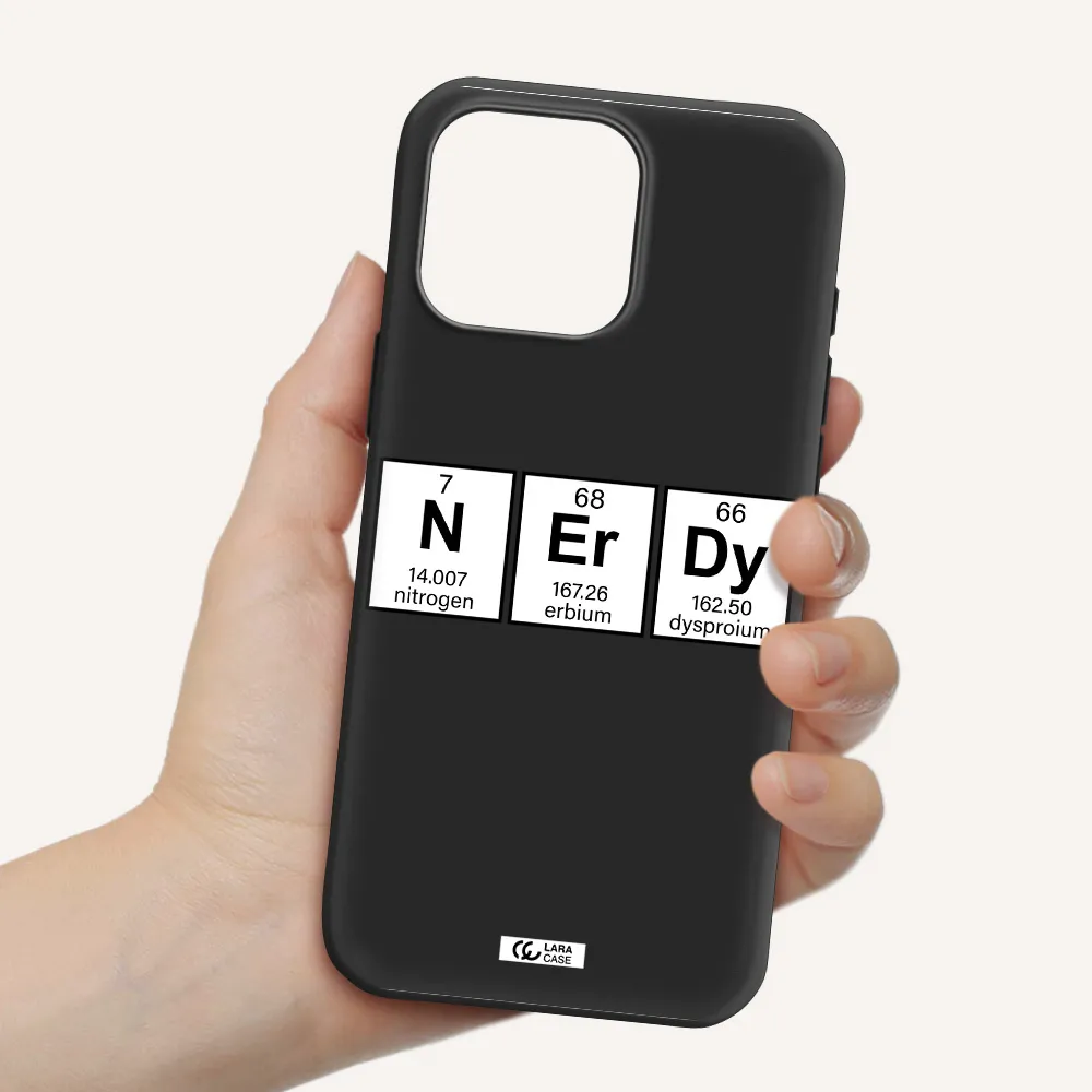 Nerdy Chemical Apple Iphone 16 Pro Max Silicone Black Case