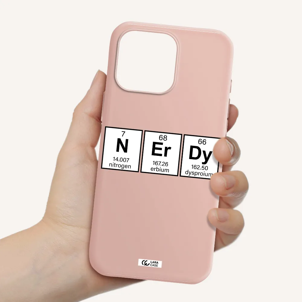 Nerdy Chemical Apple Iphone 16 Pro Max Silicone Pastel Pink Case