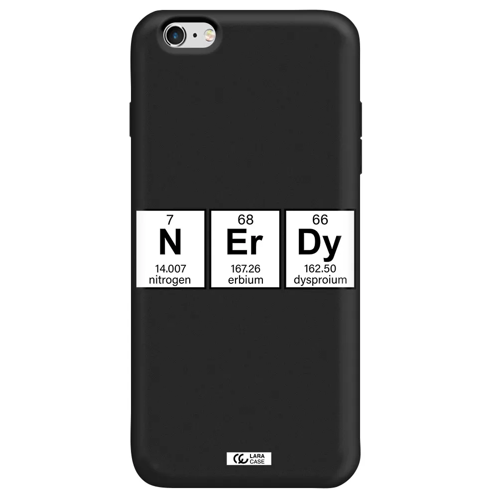 Nerdy Chemical Apple iPhone 6 plus Silicone black Case