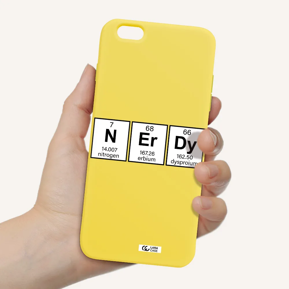 Nerdy Chemical Apple iPhone 6 s plus Silicone canary yellow Case
