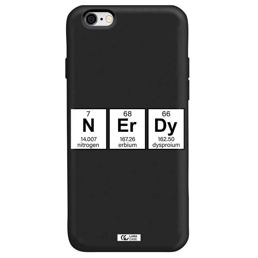 Nerdy Chemical Apple iPhone 6 Silicone black Case