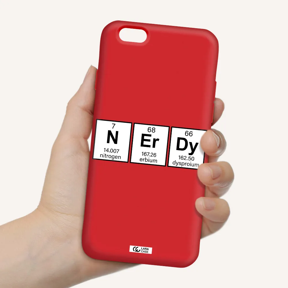 Nerdy Chemical Apple iPhone 6 Silicone Imperial Red Case