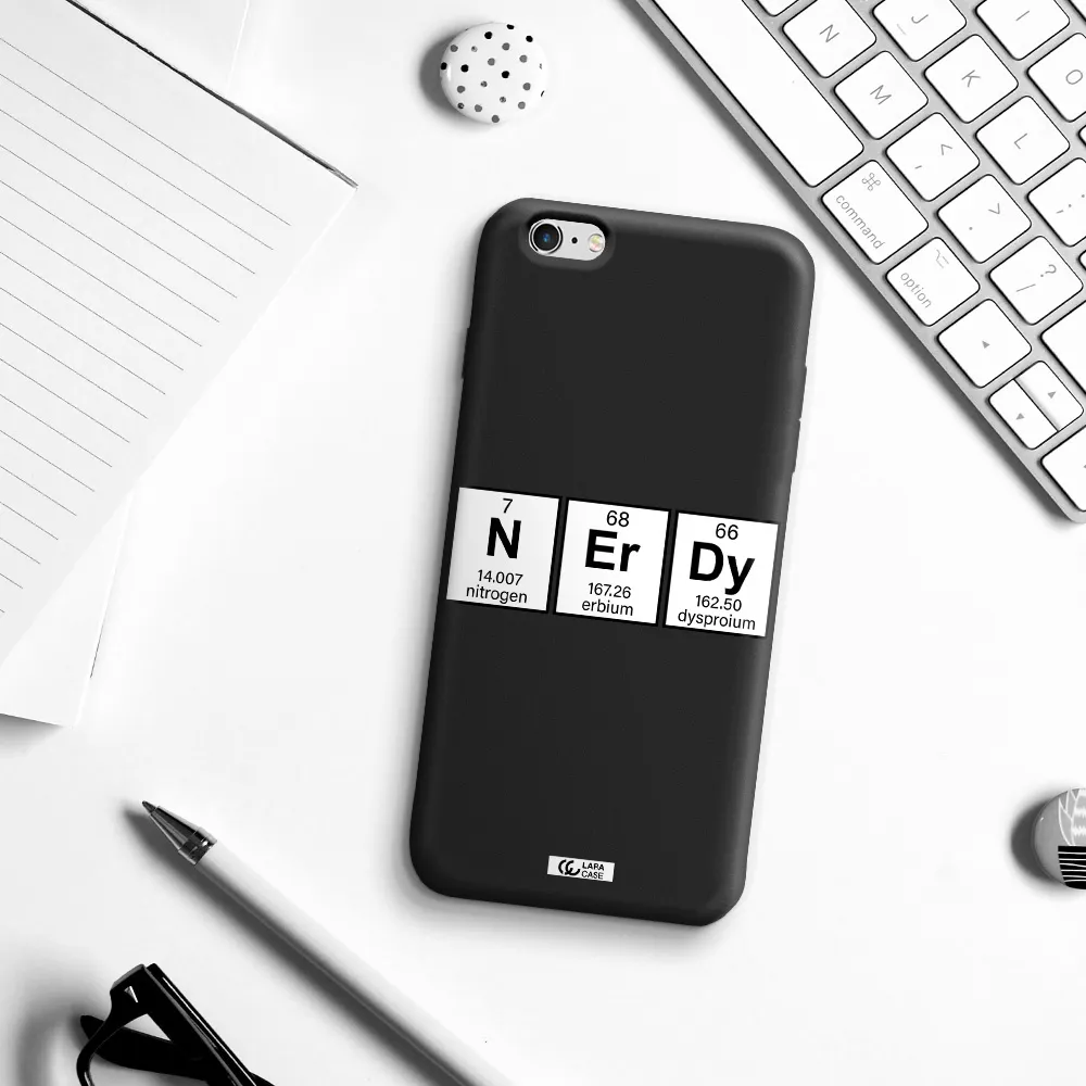 Nerdy Chemical Apple iPhone 6S Silicone black Case