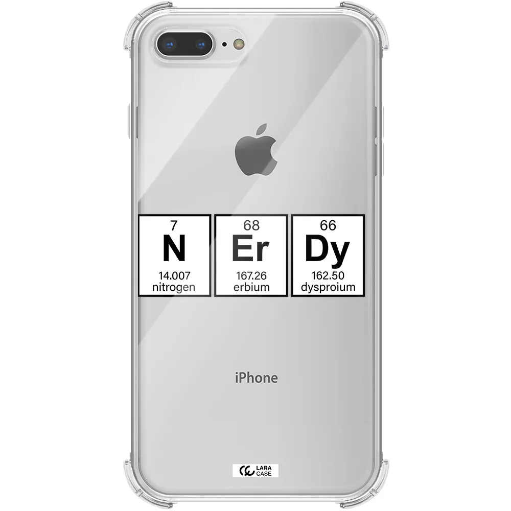 Nerdy Chemical Apple iPhone 8 plus Clear PC Case