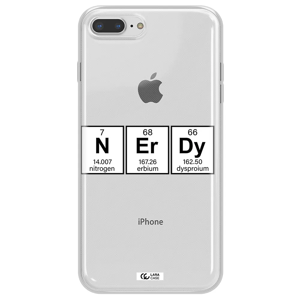 Nerdy Chemical Apple iPhone 8 plus Clear TPU Case