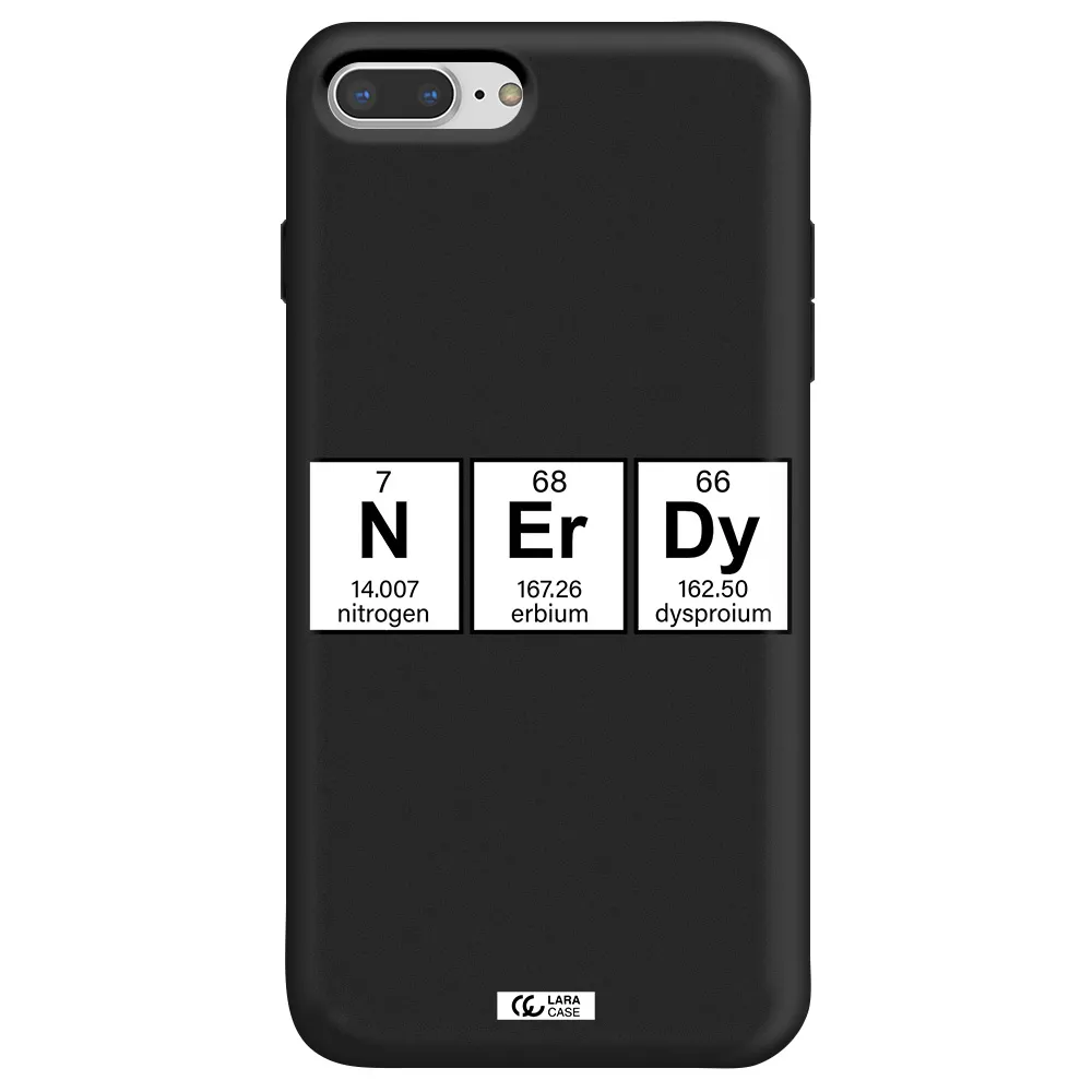 Nerdy Chemical Apple iPhone 8 plus Silicone black Case