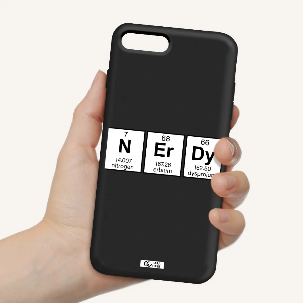 Nerdy Chemical Apple iPhone 8 plus Silicone black Case
