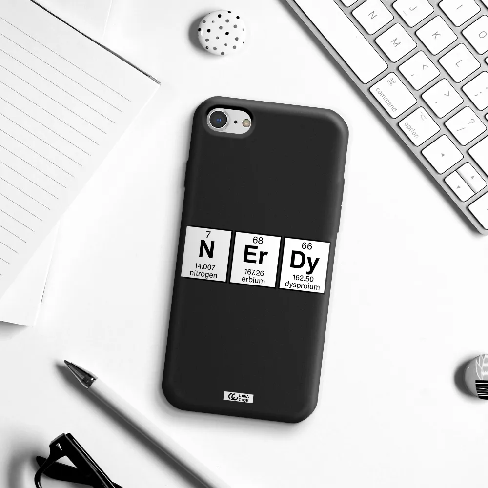 Nerdy Chemical Apple iPhone 8 Silicone black Case