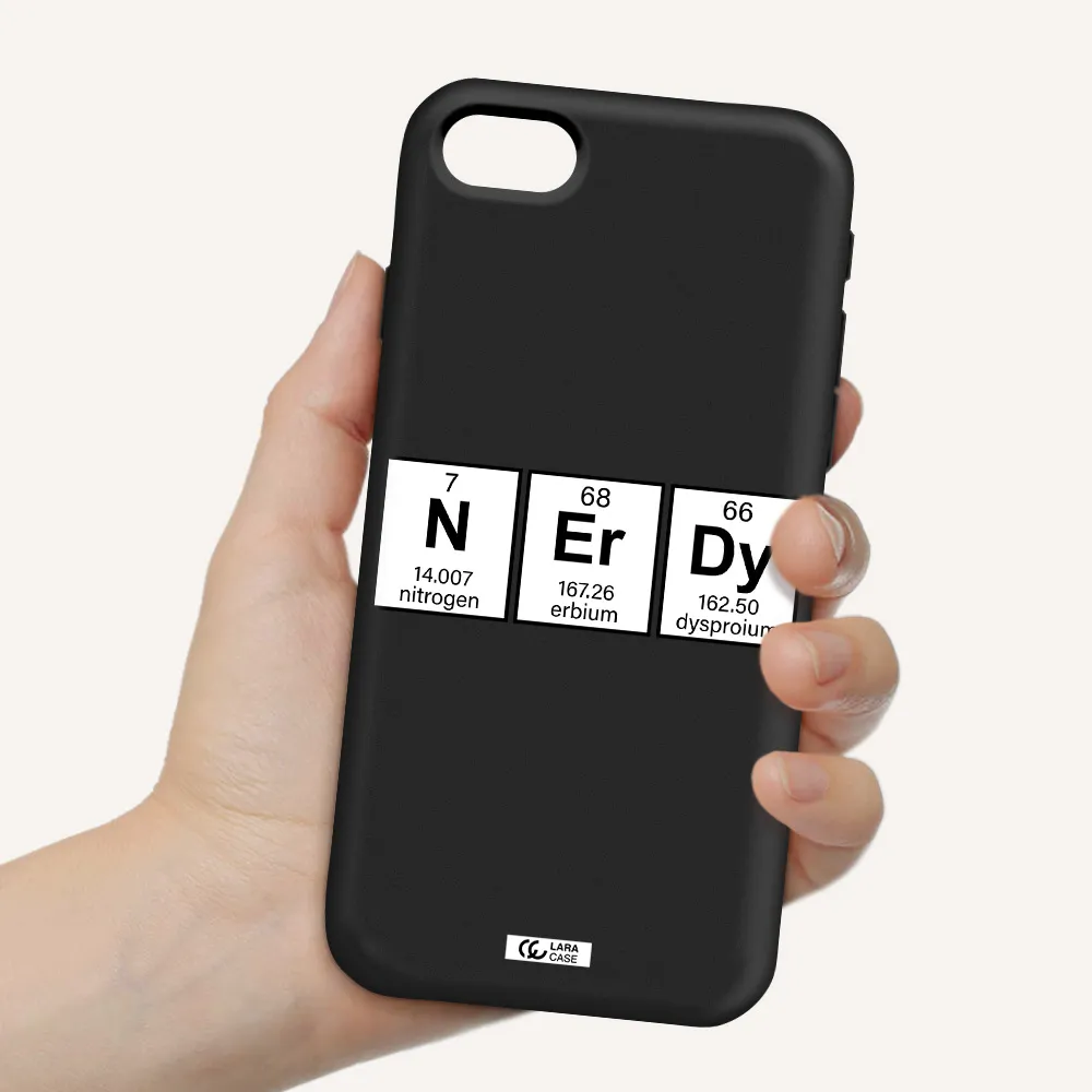 Nerdy Chemical Apple iPhone se 2020 Silicone black Case