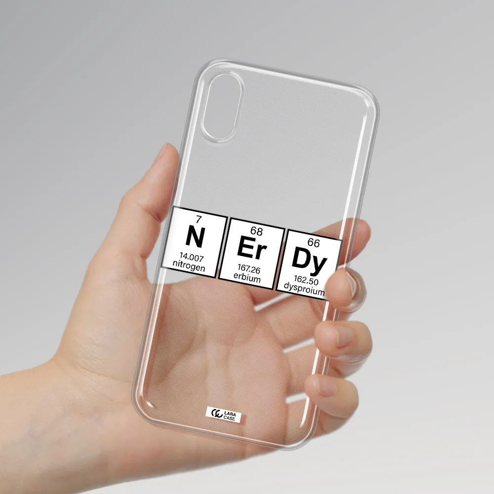 Nerdy Chemical Apple iPhone X Clear TPU Case