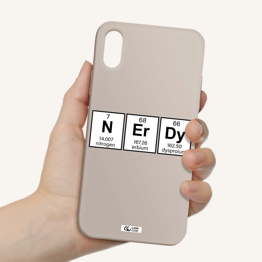 Nerdy Chemical Apple iPhone X Silicone Stone Case