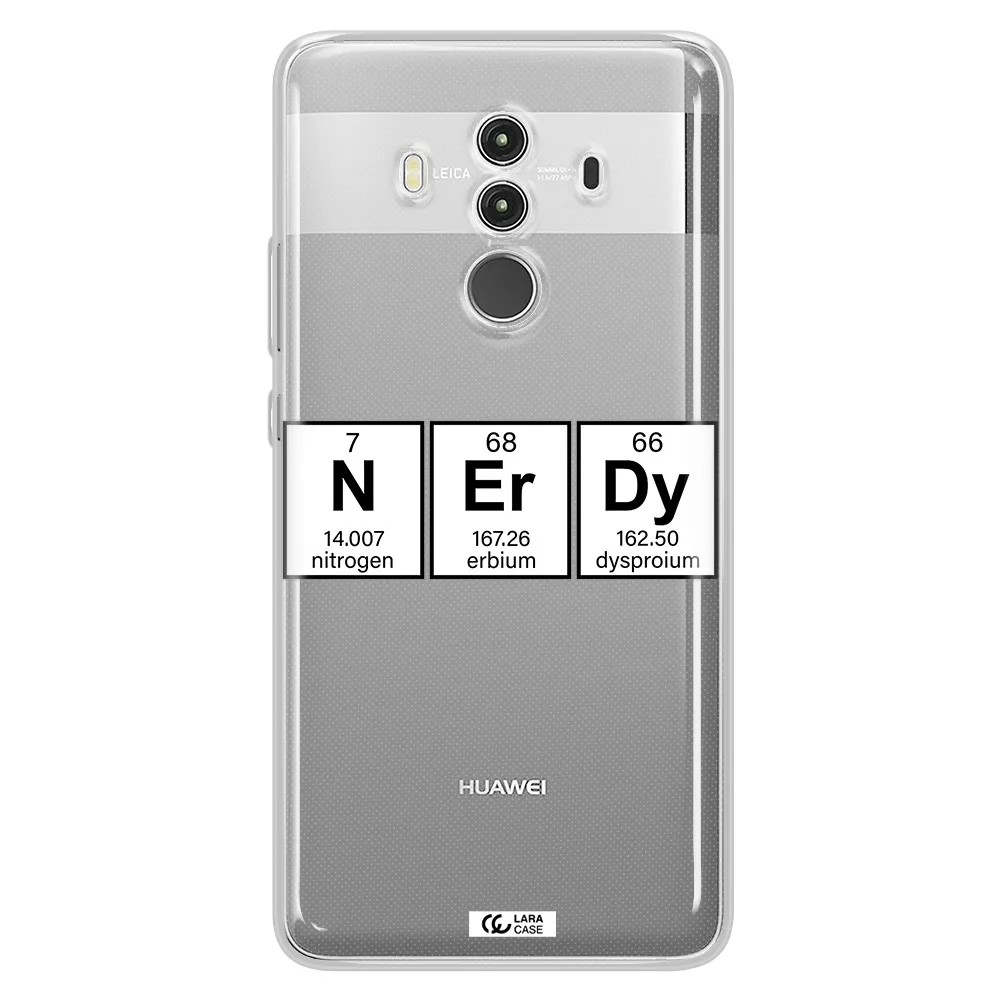 Nerdy Chemical Huawei Mate 10 Clear TPU Case