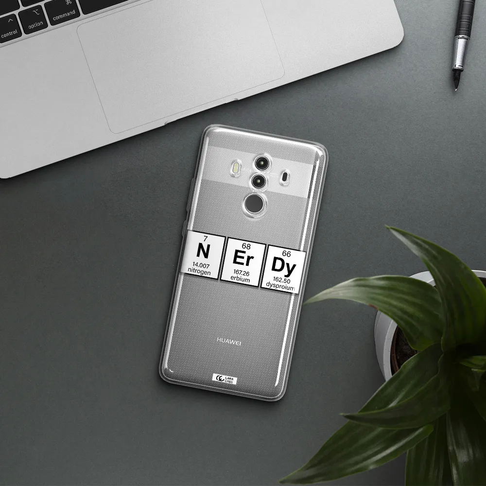 Nerdy Chemical Huawei Mate 10 Clear TPU Case