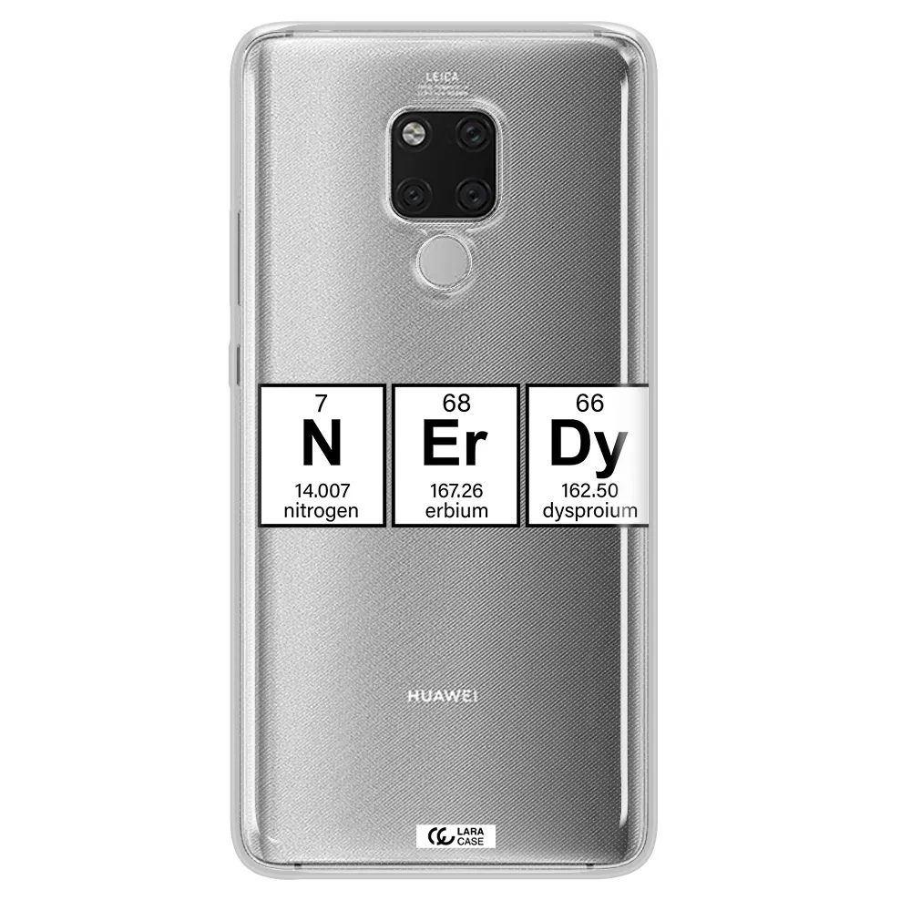 Nerdy Chemical Huawei Mate 20X Clear TPU Case