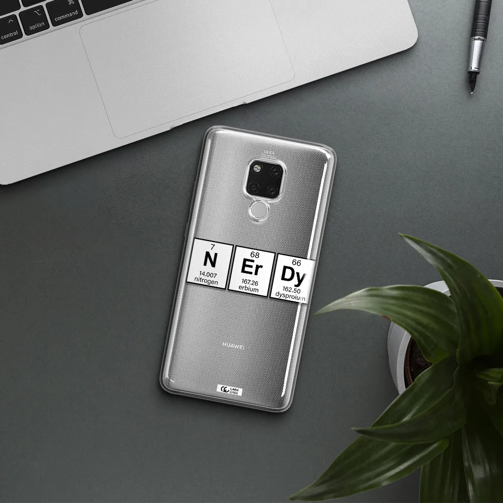 Nerdy Chemical Huawei Mate 20X Clear TPU Case