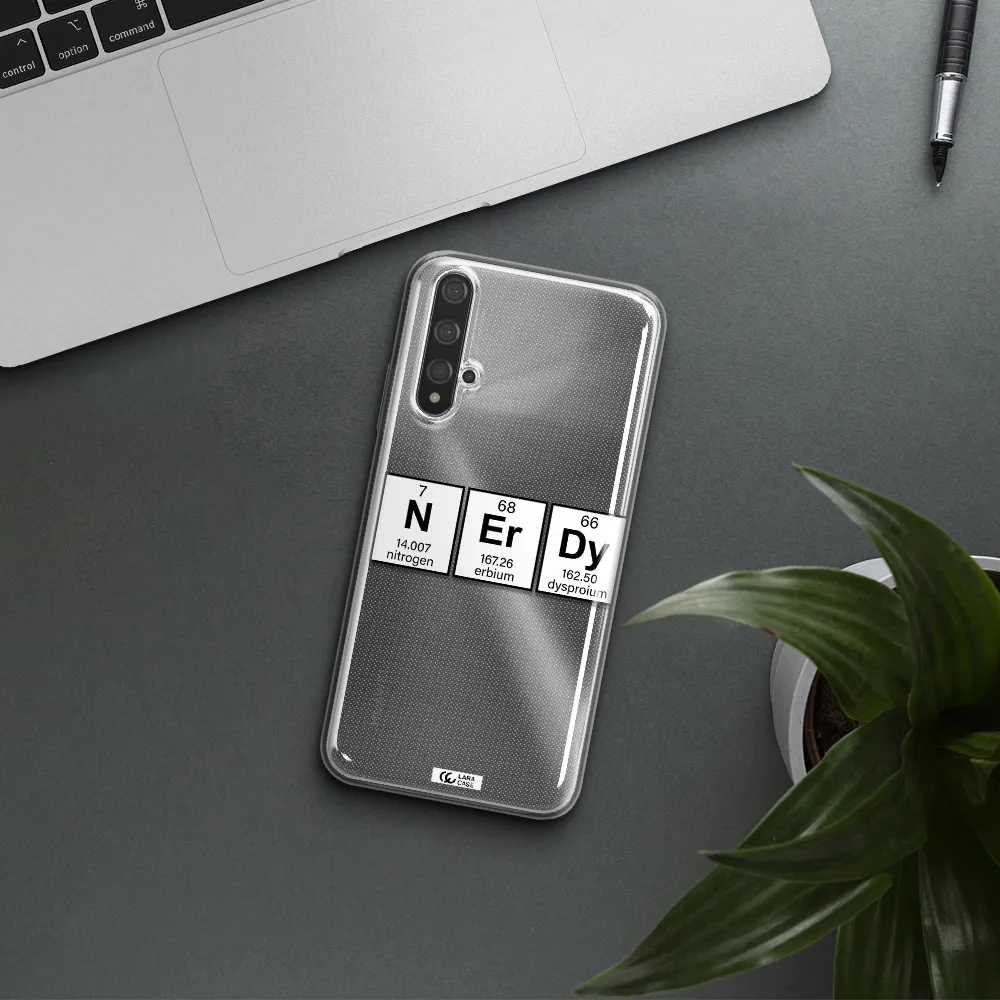 Nerdy Chemical Huawei Nova 5t Clear TPU Case