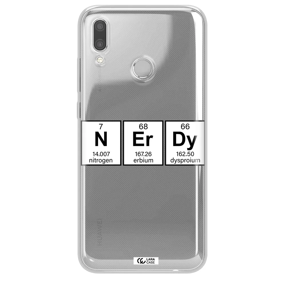 Nerdy Chemical Huawei P Smart 2019 Clear TPU Case