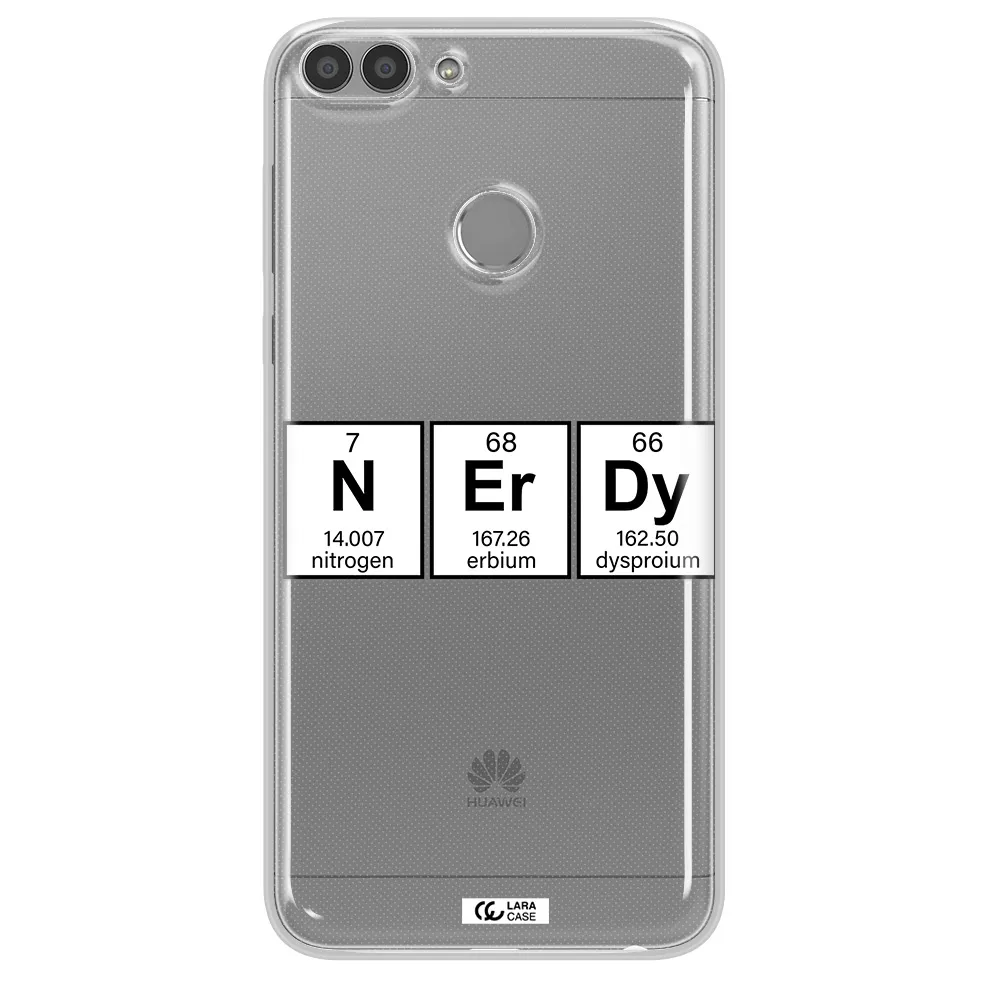 Nerdy Chemical Huawei P Smart Clear TPU Case
