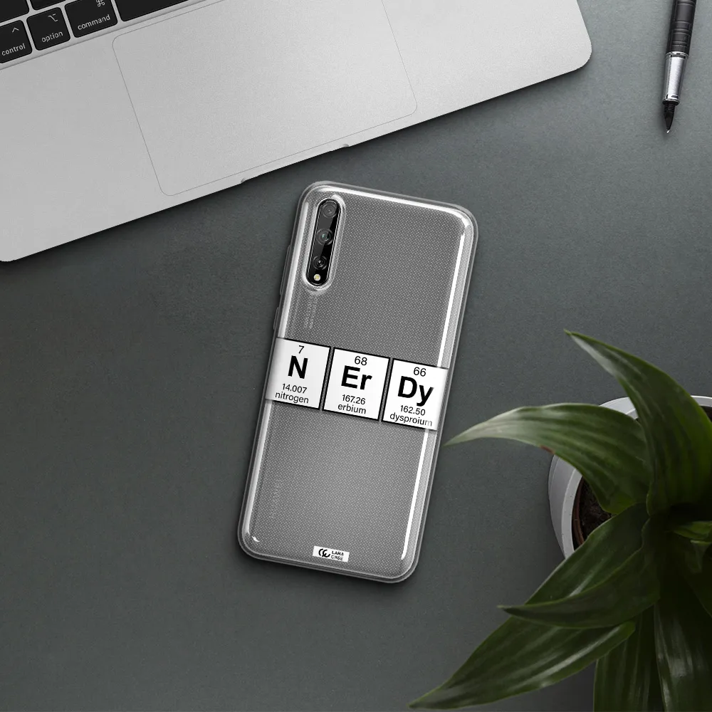 Nerdy Chemical Huawei P Smart S Clear TPU Case
