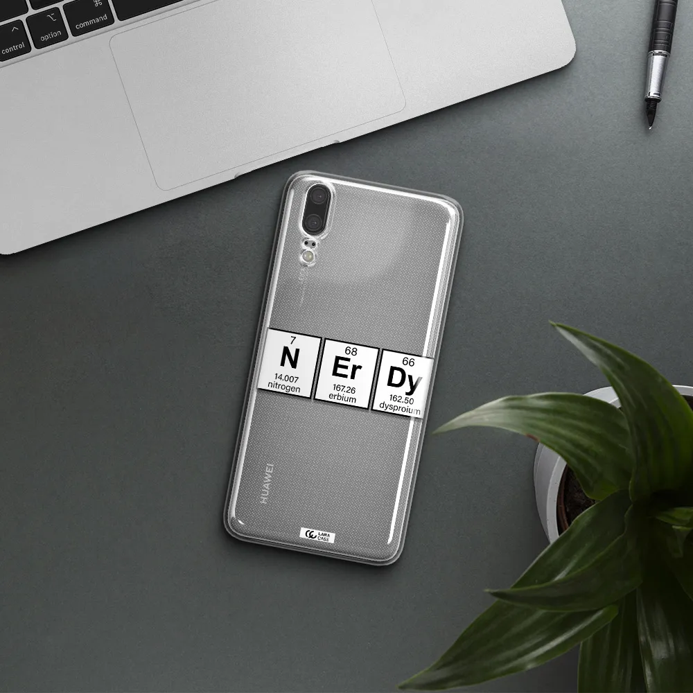 Nerdy Chemical Huawei P20 Clear TPU Case