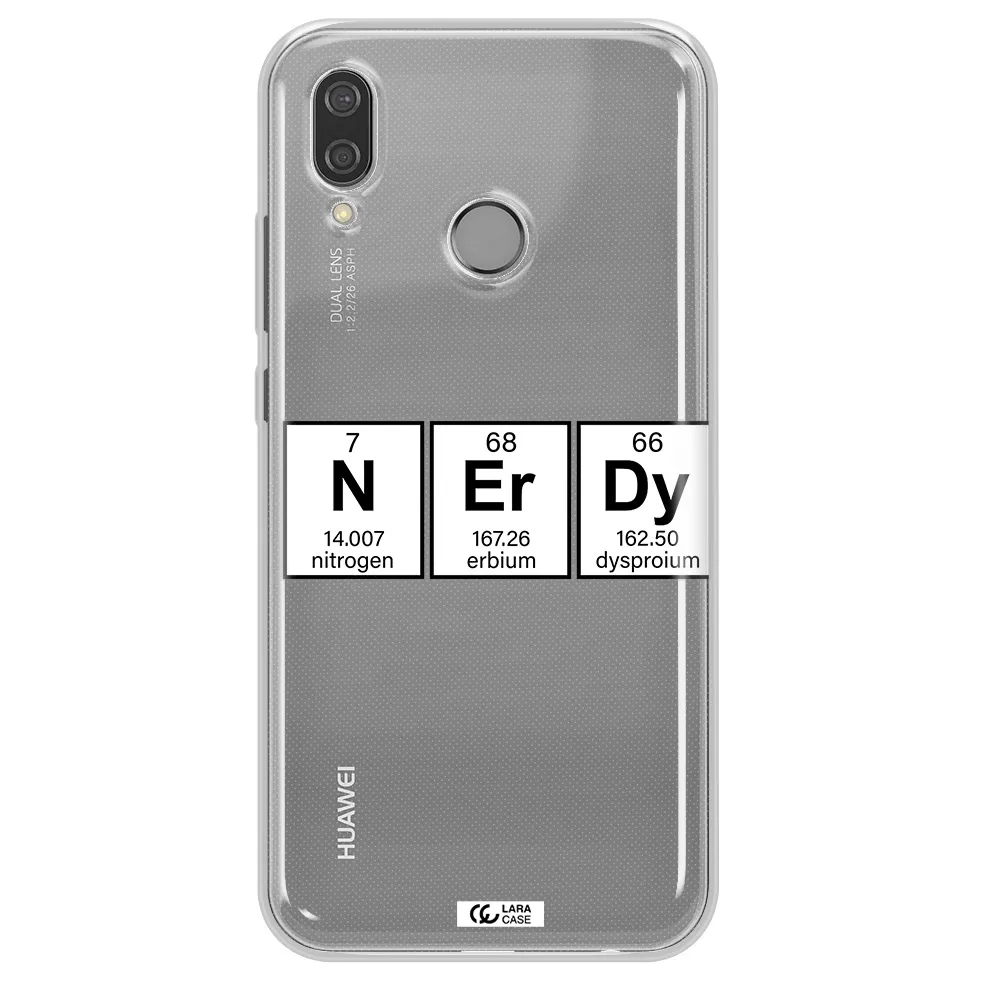 Nerdy Chemical Huawei P20 Lite Clear TPU Case