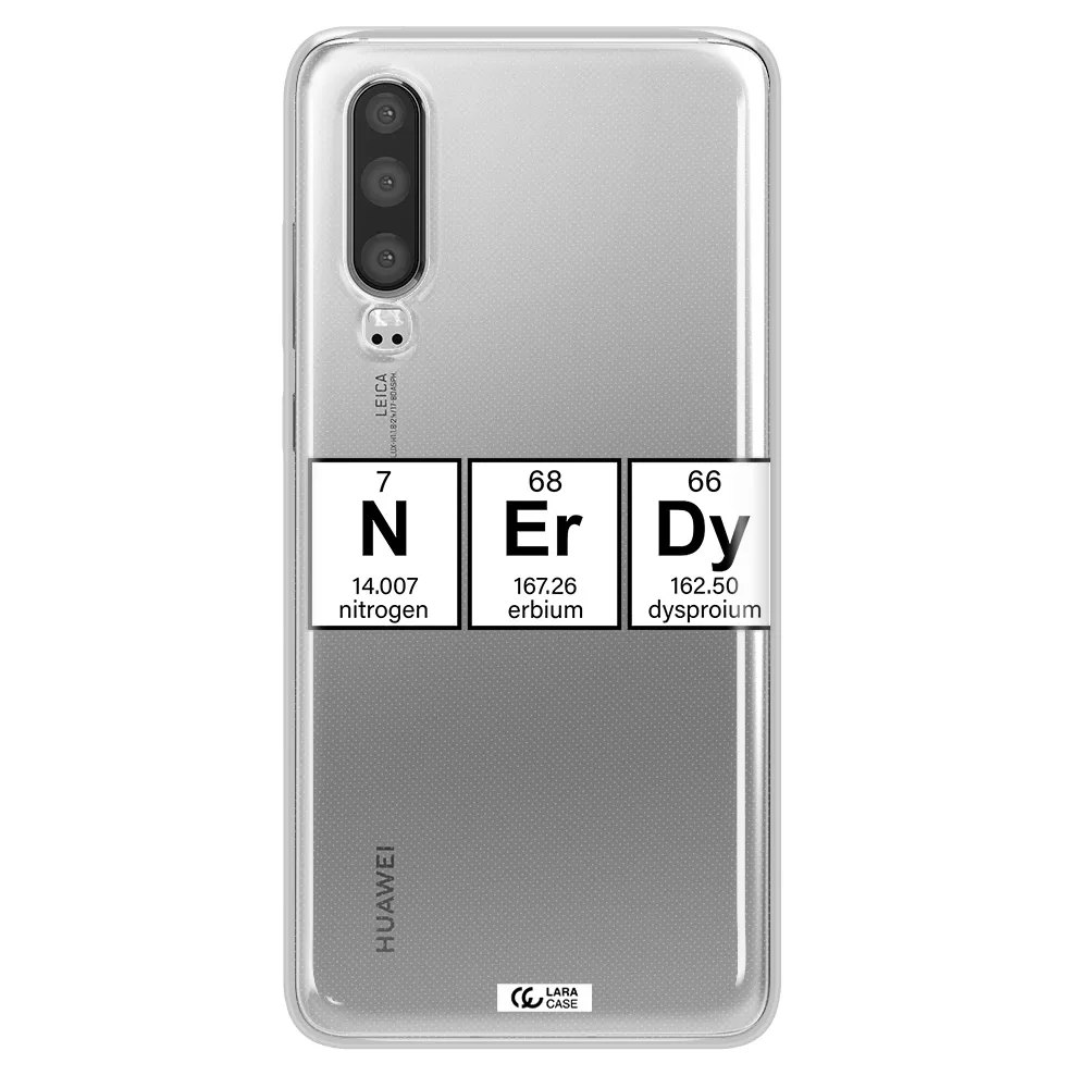 Nerdy Chemical Huawei P30 Clear TPU Case