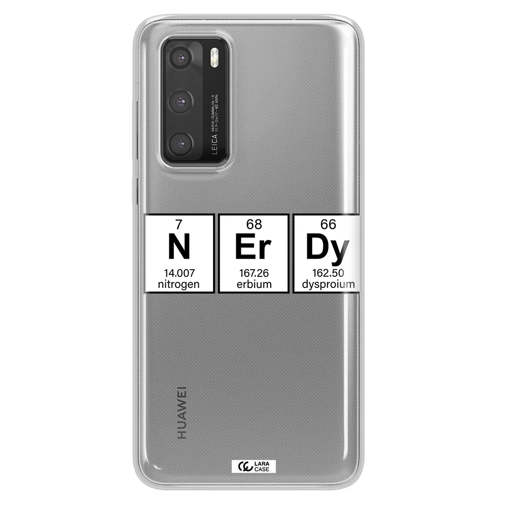 Nerdy Chemical Huawei P40 Clear TPU Case
