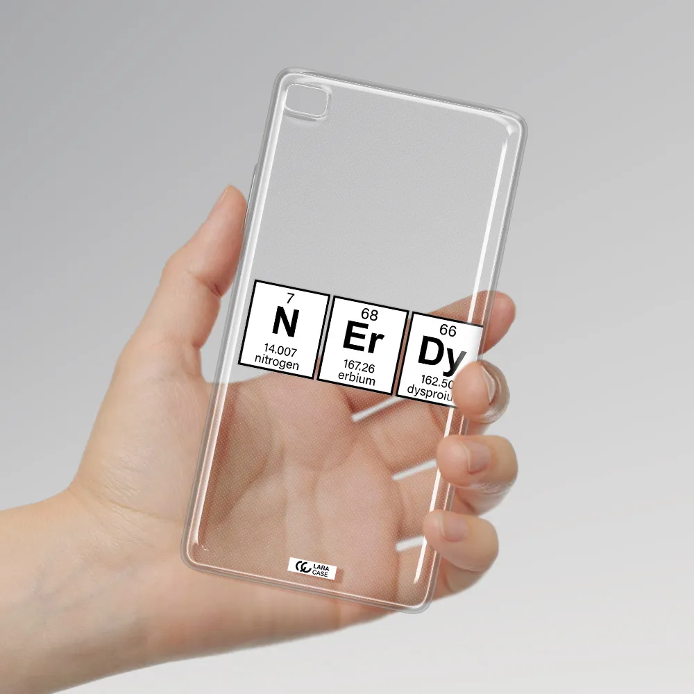 Nerdy Chemical Huawei P8 Clear TPU Case