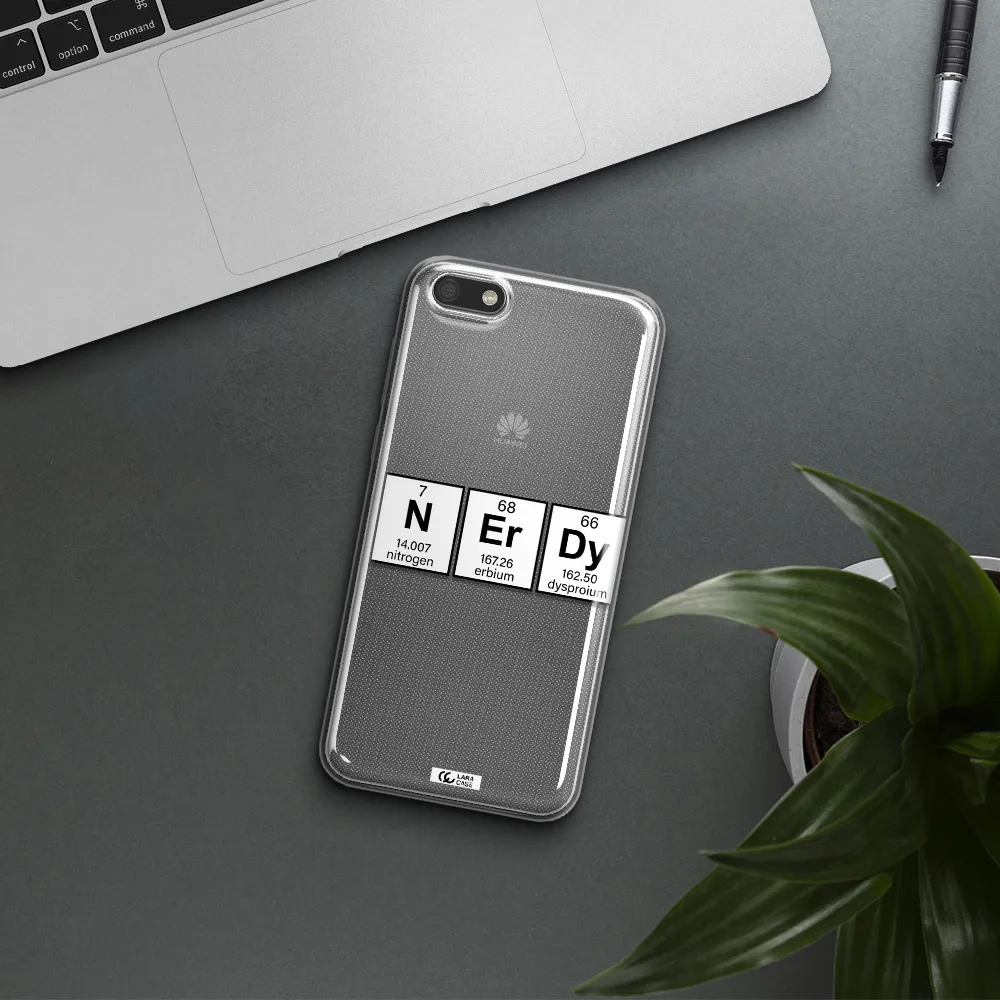 Nerdy Chemical Huawei Y5 2018 Clear TPU Case