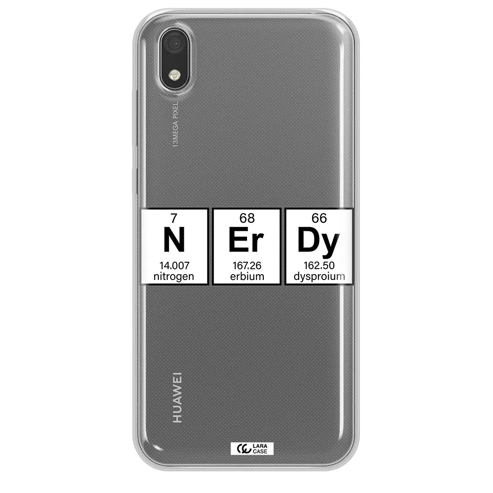 Nerdy Chemical Huawei Y5 2019 Clear TPU Case