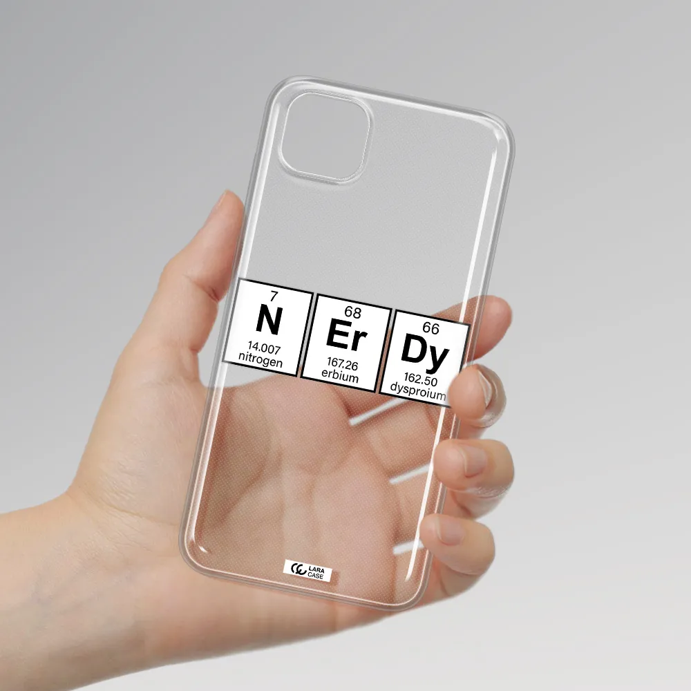 Nerdy Chemical Huawei Y5P Clear TPU Case