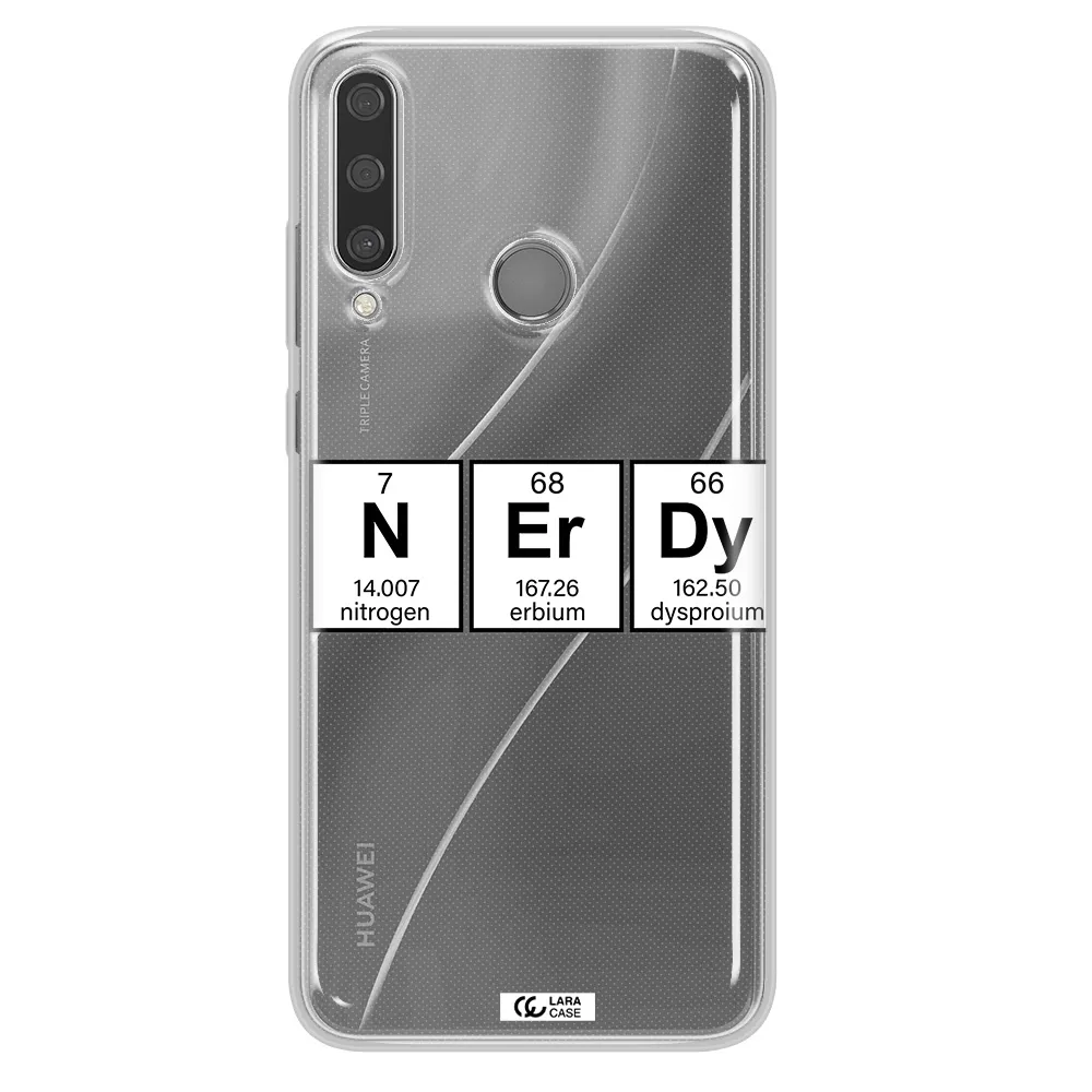 Nerdy Chemical Huawei Y6P Clear TPU Case