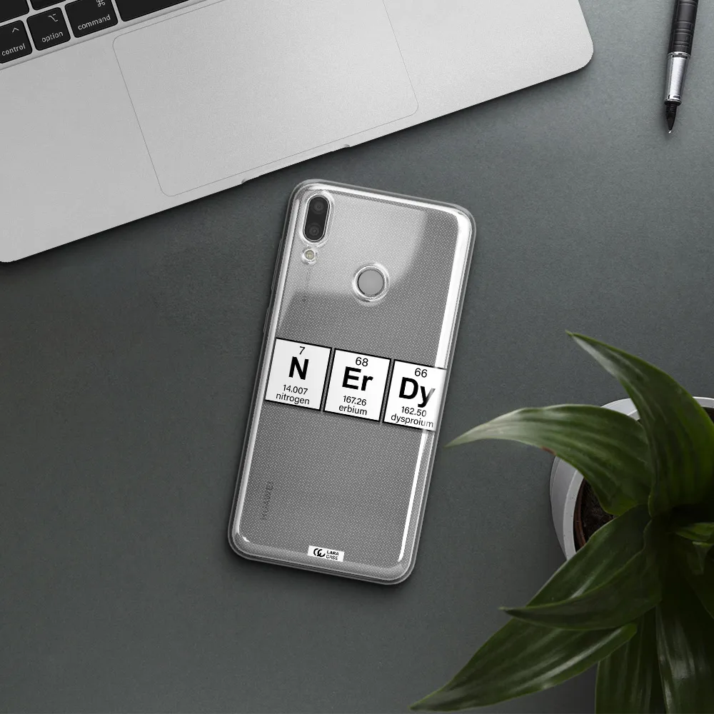 Nerdy Chemical Huawei Y9 2019 Clear TPU Case