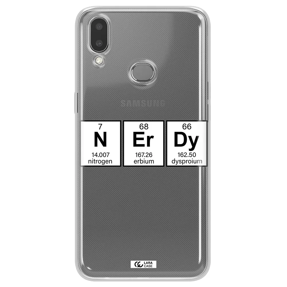 Nerdy Chemical Samsung A10S Clear TPU Case