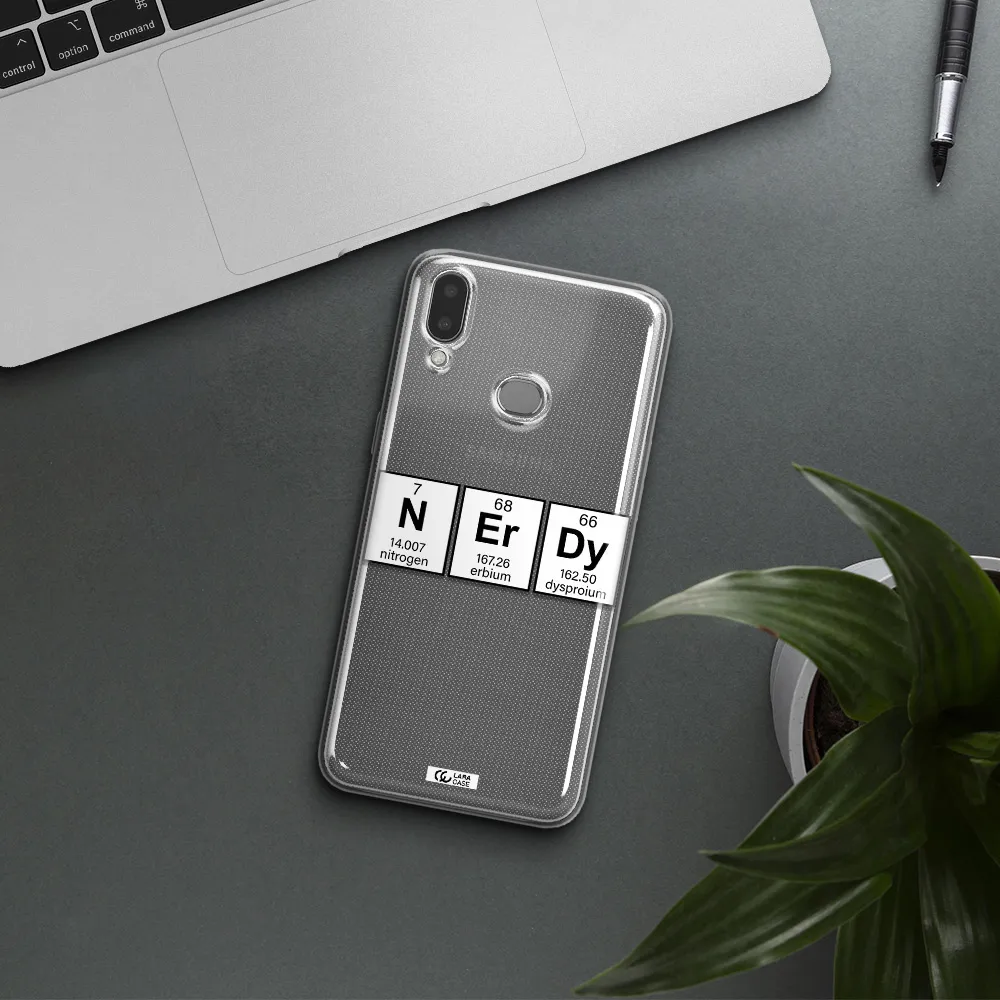 Nerdy Chemical Samsung A10S Clear TPU Case