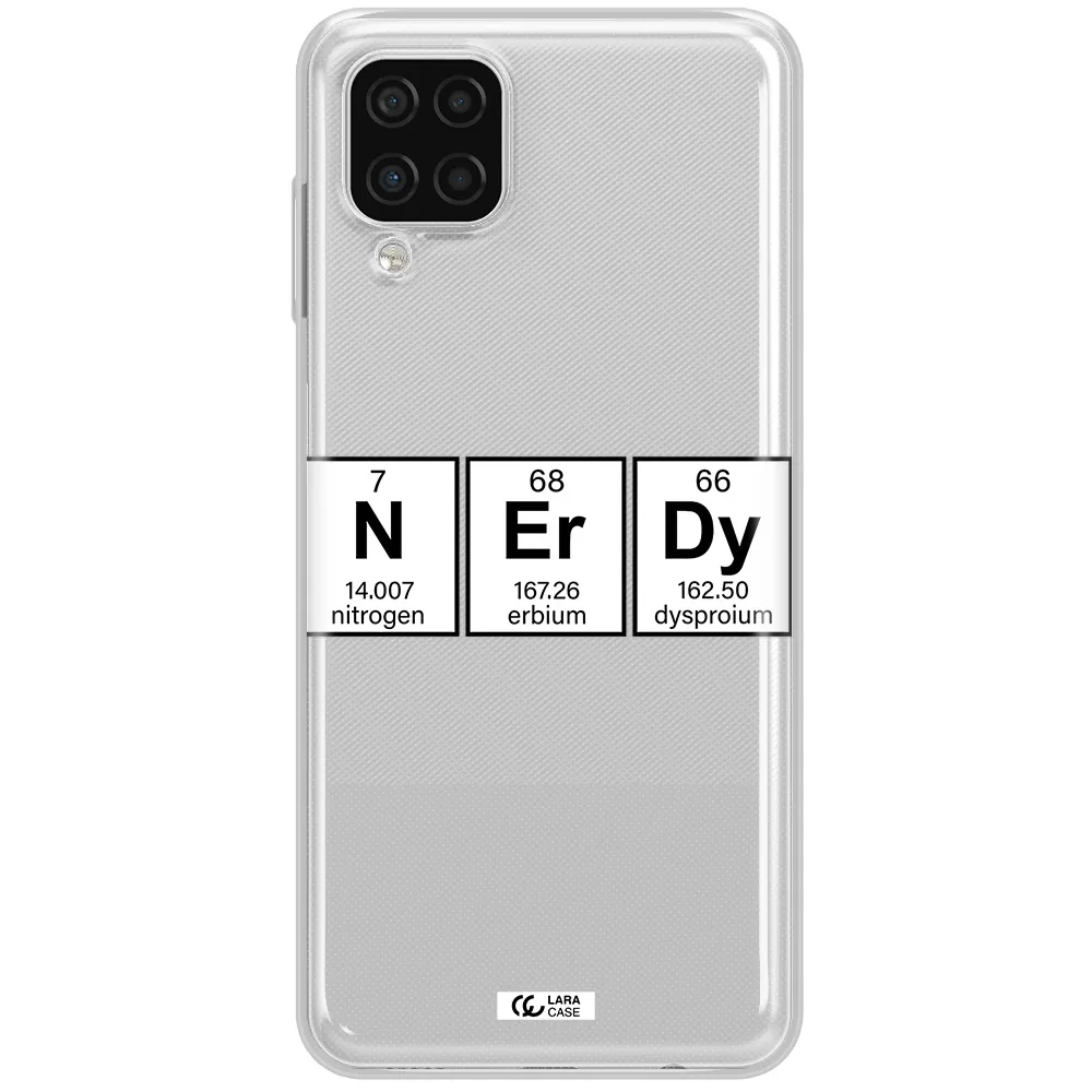 Nerdy Chemical Samsung A12 4g Clear TPU Case