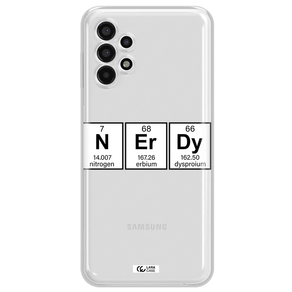 Nerdy Chemical Samsung A13 4g Clear TPU Case