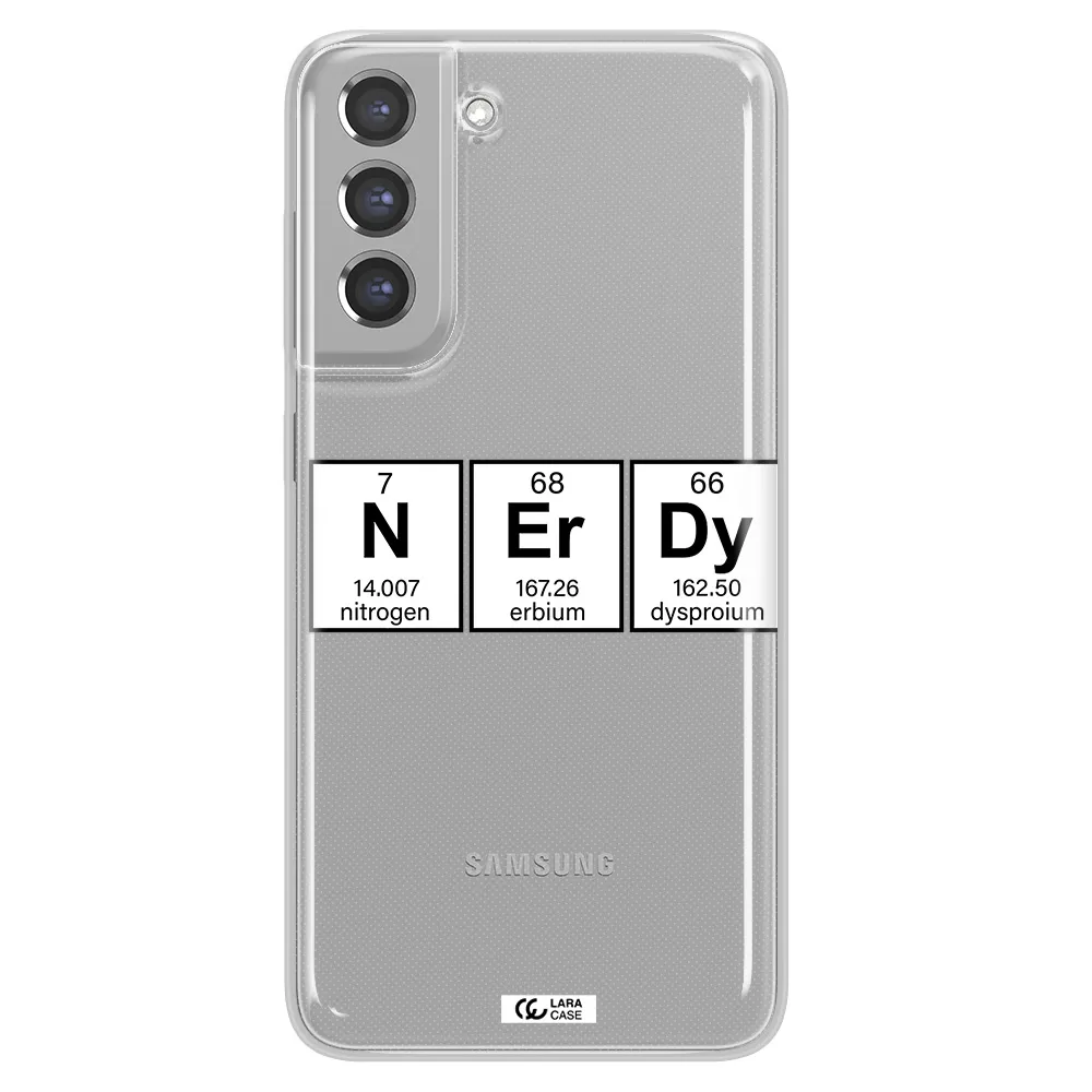 Nerdy Chemical Samsung A21 Fe Clear TPU Case