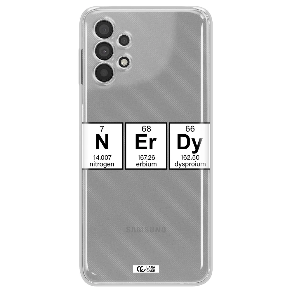 Nerdy Chemical Samsung A32 4G Clear Tpu Case