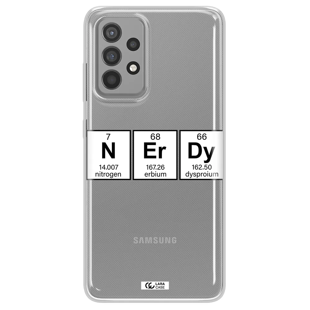Nerdy Chemical Samsung A52 Clear TPU Case