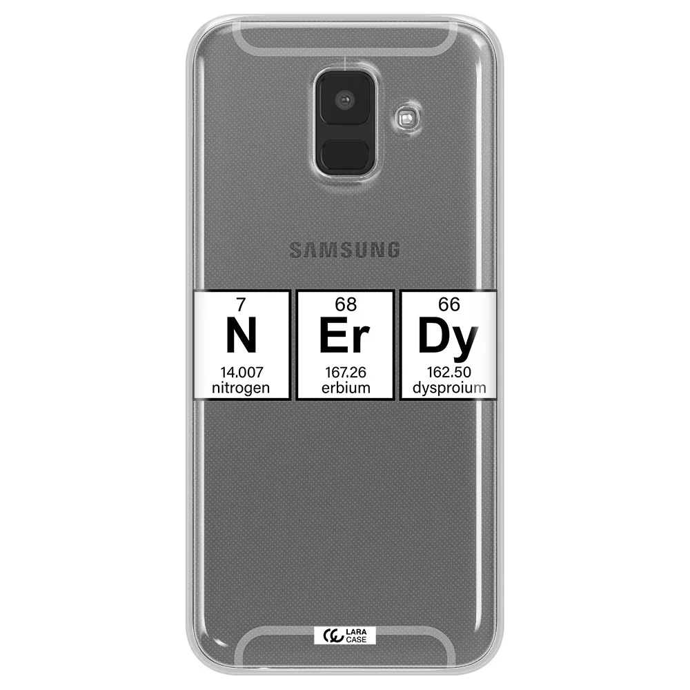 Nerdy Chemical Samsung A6 Clear TPU Case