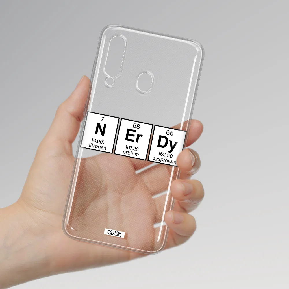 Nerdy Chemical Samsung A60 Clear TPU Case
