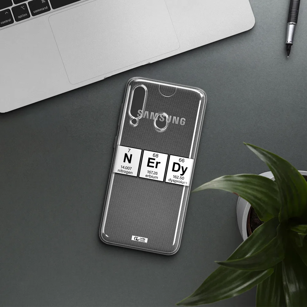 Nerdy Chemical Samsung A60 Clear TPU Case