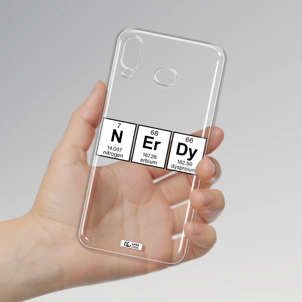 Nerdy Chemical Samsung A6S Clear TPU Case
